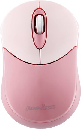 Perixx PERIMICE-802 Pink WLAN egér Bluetooth™ Rózsaszín 3 Gombok 1000 dpi