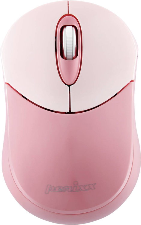 Perixx PERIMICE-802 Pink WLAN egér Bluetooth™ Rózsaszín 3 Gombok 1000 dpi