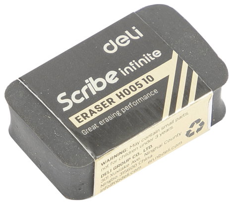 DELI EH00510 D437390 Radírok Fekete 4. kép