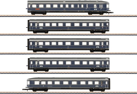 Märklin 087615 Z-osztályú kék Gentian DB, MHI kombi szett