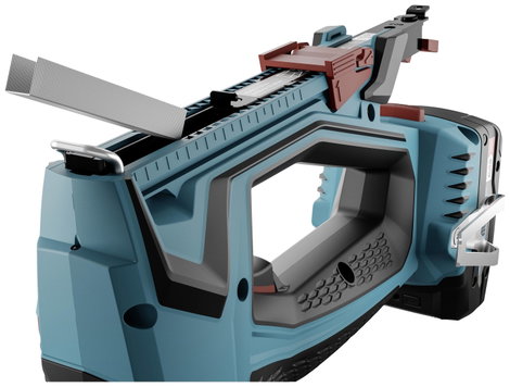 Novus Tools J-551 031-0366 Akkus tűzőgép Kapocs típus 53F típus Kapocs hosszúság 6 - 14 mm akkuval, 11. kép