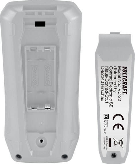 Digitális kézi multiméter CAT III 600 V 4000 digit, Voltcraft VC-22 2. kép