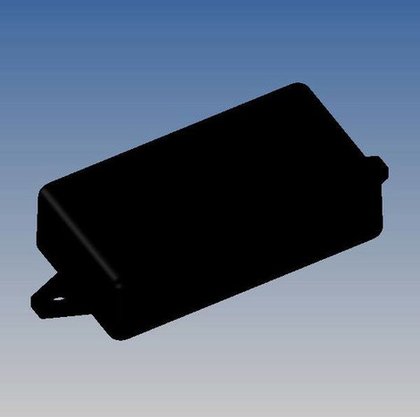 TEKO SR02-E.9 Univerzális műszerdobozok 71.5 x 38.3 x 22.9 ABS Fekete 1 db