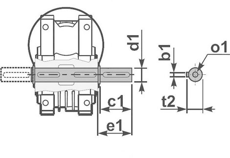 MSF-Vathauer Antriebstechnik Forgóáramú motor GM 0,18-MS-HY-Q45-i60-B14 IE1 20 100027 0506 0.18 W 0. 3. kép
