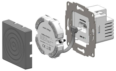 Smart Things indukciós akkutöltő 15 W smart things WallBase 55 Magnetic Wirele WB55 b Kimenetek Stan 3. kép