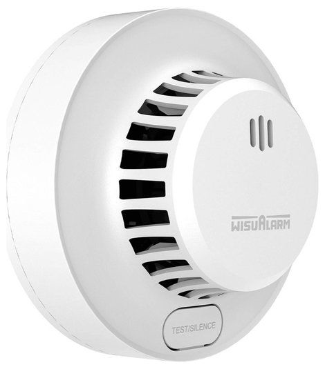 Wisualarm DHI-HY-SA13A Füstjelző 10 éves elemélettartammal Elemekről üzemeltetett (Ø x Ma) 98 mm x 3 3. kép