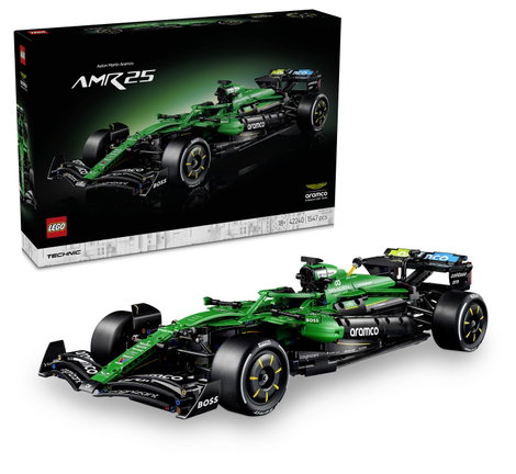 LEGO® TECHNIC 6588593 Aston Martin Aramco AMR25 F1® autó kormánnyal, felfüggesztéssel, sebességváltó 3. kép