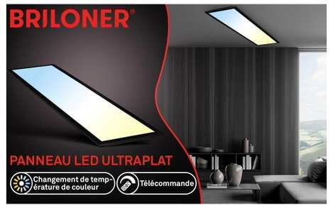 Briloner Piatto 7167015 LED panel 24 W Melegfehér, Hidegfehér Fekete 16. kép