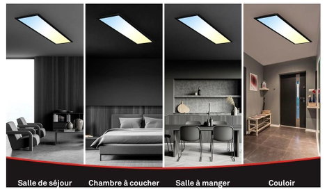 Briloner Piatto 7167015 LED panel 24 W Melegfehér, Hidegfehér Fekete 18. kép