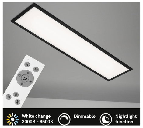 Briloner Piatto 7167015 LED panel 24 W Melegfehér, Hidegfehér Fekete 3. kép