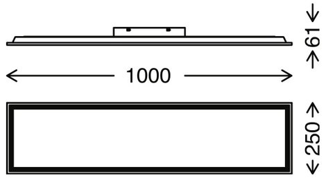 Briloner Piatto 7167015 LED panel 24 W Melegfehér, Hidegfehér Fekete 8. kép