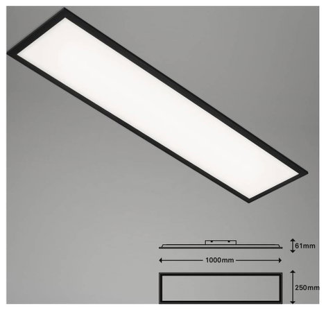 Briloner Piatto 7167015 LED panel 24 W Melegfehér, Hidegfehér Fekete 9. kép