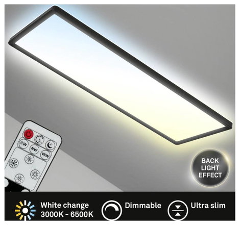 Briloner SLIM 7403015 LED panel 23 W Melegfehér, Semleges fehér, Hidegfehér Fekete 6. kép