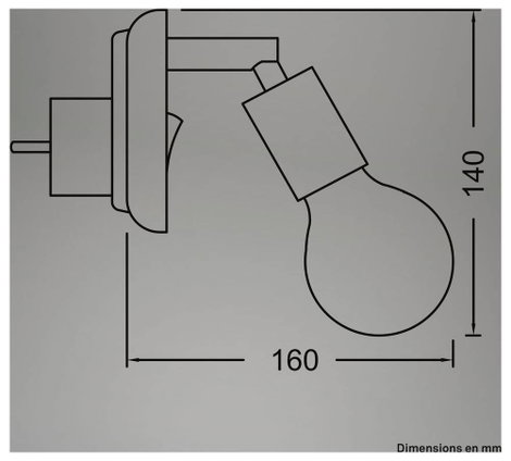 Briloner BATITA Fali lámpa E27 25 W Bézs 11. kép