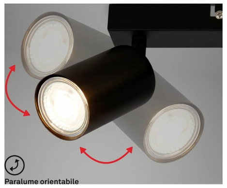 Briloner TIB 2172035 Mennyezeti fényszóró LED GU10 9 W Fekete 16. kép