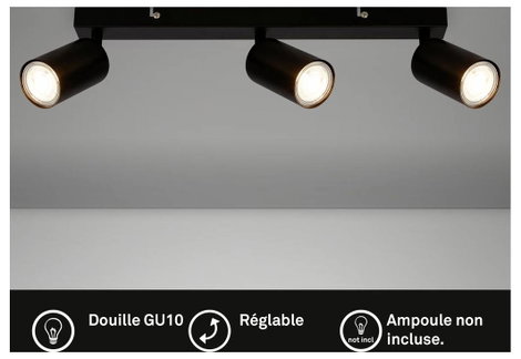 Briloner TIB 2172035 Mennyezeti fényszóró LED GU10 9 W Fekete 8. kép
