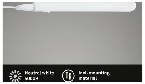 Briloner TOOK Polc alá szerelhető lámpa LED LED 4 W Semleges fehér Fehér 12. kép