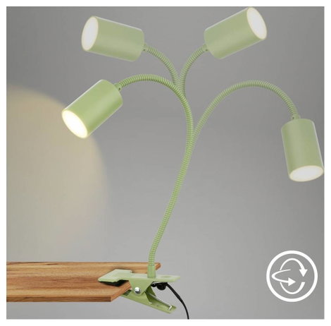 Briloner 2176019 2176019 Csíptetős lámpa LED LED 3.5 W Zöld 4. kép
