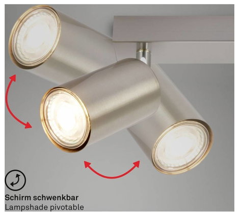Briloner TIB 2172022 Mennyezeti fényszóró LED GU10 9 W Nikkel (matt) 3. kép