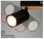 Briloner TIB 2172034 Mennyezeti fényszóró LED GU10 9 W Fekete, Fa 3. bélyegkép