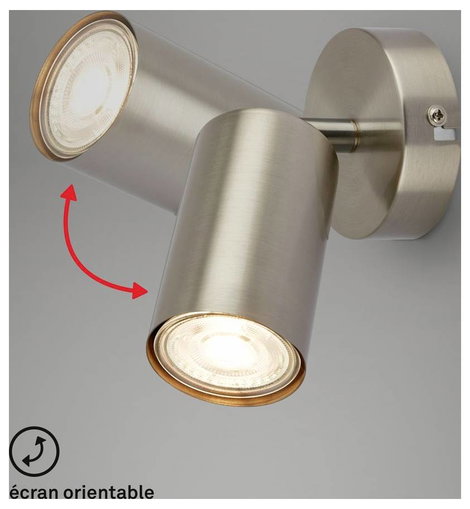 Briloner TIB 2172012 Fali lámpa GU10 9 W LED Ezüst 10. kép