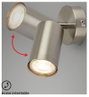 Briloner TIB 2172012 Fali lámpa GU10 9 W LED Ezüst 10. bélyegkép