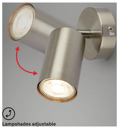 Briloner TIB 2172012 Fali lámpa GU10 9 W LED Ezüst 4. kép
