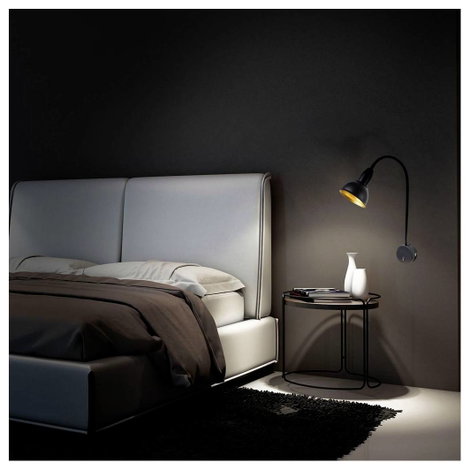 Briloner HYGGE 2084015 Fali lámpa E14 Fekete/arany 4. kép
