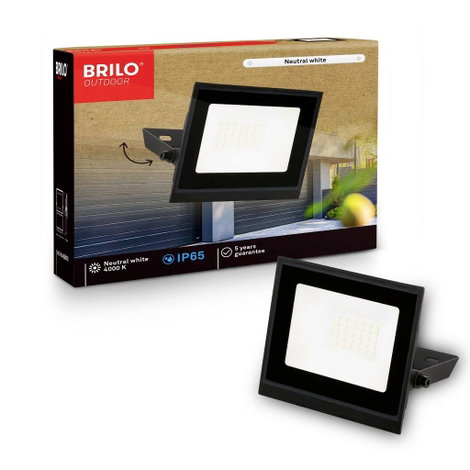 Briloner VARO 4050015 LED-es kültéri fali lámpa 20 W Fényszín (fényforrás): Semleges fehér