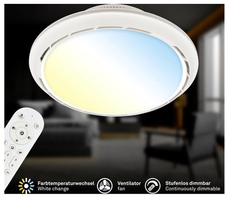 Briloner 3973016 DISON Mennyezeti lámpa LED LED 41.5 W Fehér 2. kép