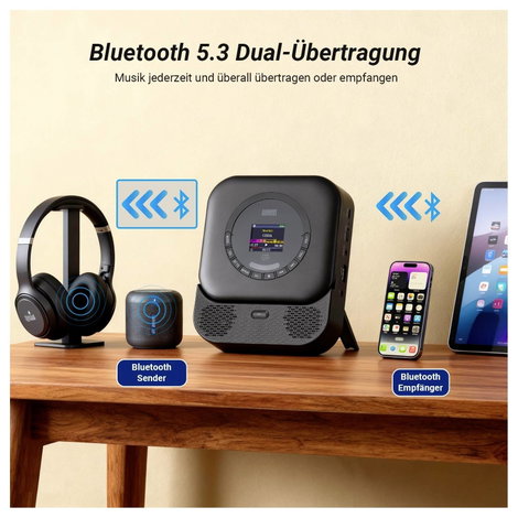 August SE15B MP3 lejátszó Fekete Bluetooth, Hangszóró 4. kép