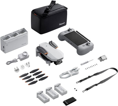 Potensic ATOM 2 Fly More Combo (RC PTD 1) Quadrokopter RtF Kamerás repülés, GPS funkció Szürke 4. kép