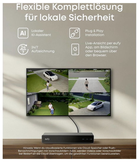eufy Eufy PoE NVR Security System S4 Max E8E00322 Vezetékes, LAN IP-Hálózati videófelvevő készlet384 10. kép
