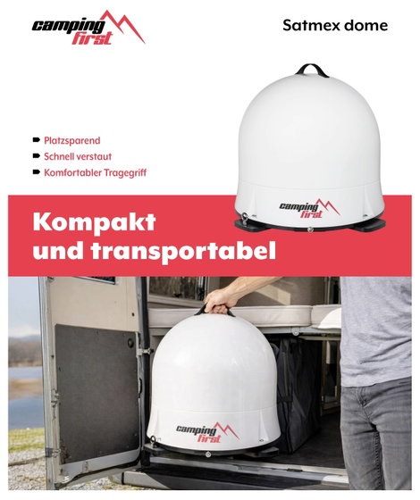 Camping First Satmex Dome Weiß SAT antenna 8. kép