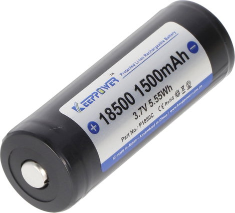 Keeppower Speciális akku 18500 Lítiumion 3.7 V 1500 mAh 1 db