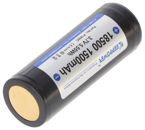 Keeppower Speciális akku 18500 Lítiumion 3.7 V 1500 mAh 1 db 2. kép