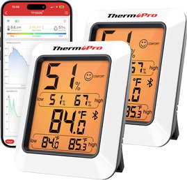 ThermoPro Vezeték nélküli hőmérséklet- és légnedvesség mérő Fehér TP350-2
