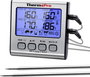 ThermoPro TP17 Grill hőmérő Sütő- és maghőmérséklet Grill ételek, °C /°F kijelzés, Sütés bélyegkép