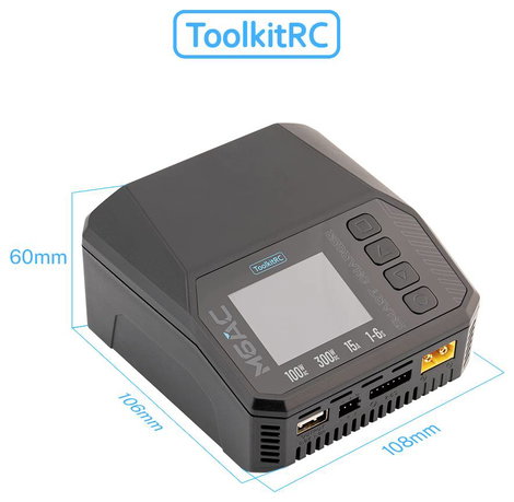 Toolkit RC ToolkitRC M6AC LiPo 1-6S 15A Töltőkészülék 240 V 15 A LiPolimer, LiHV, LiFe, Lítiumion, L 3. kép