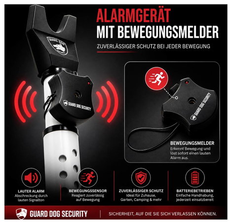 Guard Dog Security 370102 Ajtótámasz Fehér/fekete 6. kép