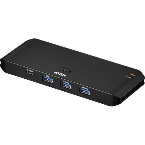 ATEN ATEN US4324 2x4-Port USB Sharing Switch, USB 2.0 átkapcsoló Fekete