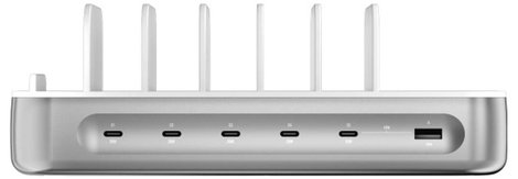 4Smarts Asztali töltőállomás 100 W USB-A, USB-C®, Lightning, Mikro USB Quick Charge, Power Delivery  9. kép