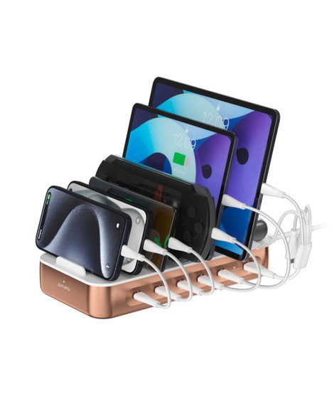 4Smarts Asztali töltőállomás 100 W USB-A, USB-C®, Lightning, Mikro USB Quick Charge, Power Delivery 