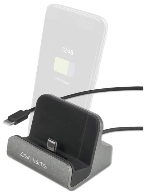 4Smarts Asztali töltőállomás 60 W USB-C® Power Delivery Szürke Beltér USB Power Delivery (USB-PD) 2. kép