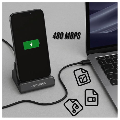 4Smarts Asztali töltőállomás 60 W USB-C® Power Delivery Szürke Beltér USB Power Delivery (USB-PD) 6. kép