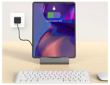 4Smarts Asztali töltőállomás 60 W USB-C® Quick Charge 3.0, Power Delivery Szürke Beltér USB Power De 8. kép