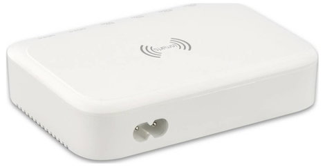 4Smarts Asztali töltőállomás 100 W 2x USB-A, 4x USB-C®, Standard indukciós töltés Quick Charge 3.0,  4. kép