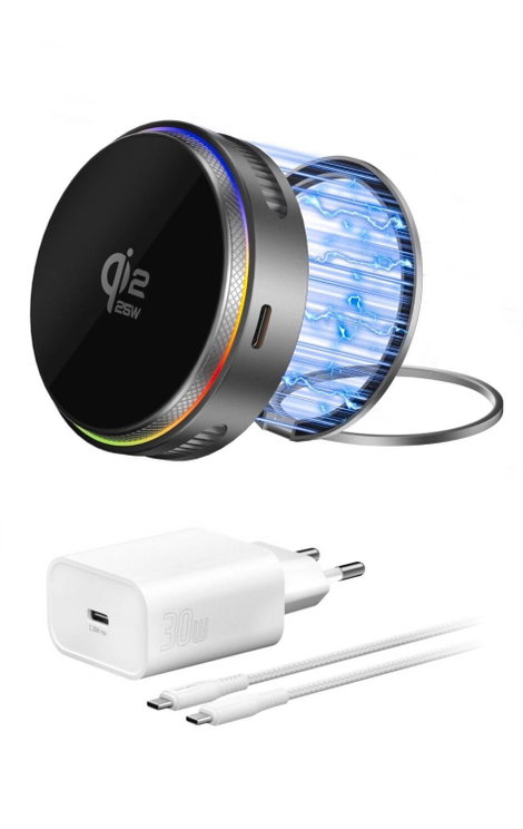 4Smarts Töltőállomás 25 W 541761 Szürke, Fehér
