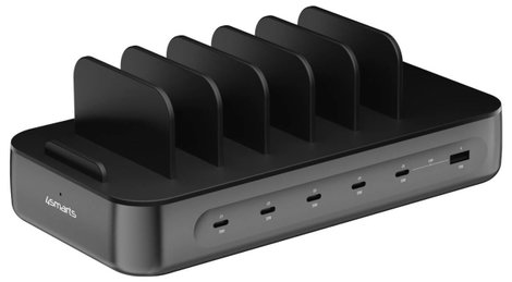 4Smarts Asztali töltőállomás 100 W USB-A, USB-C®, Lightning, Mikro USB Quick Charge, Power Delivery  6. kép