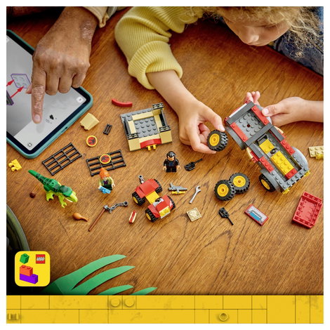 LEGO® JURASSIC WORLD™ 77978 Transporter für den Jungen T.Rex Spielzeug-Dino Bauset für Rollenspiel 5. kép